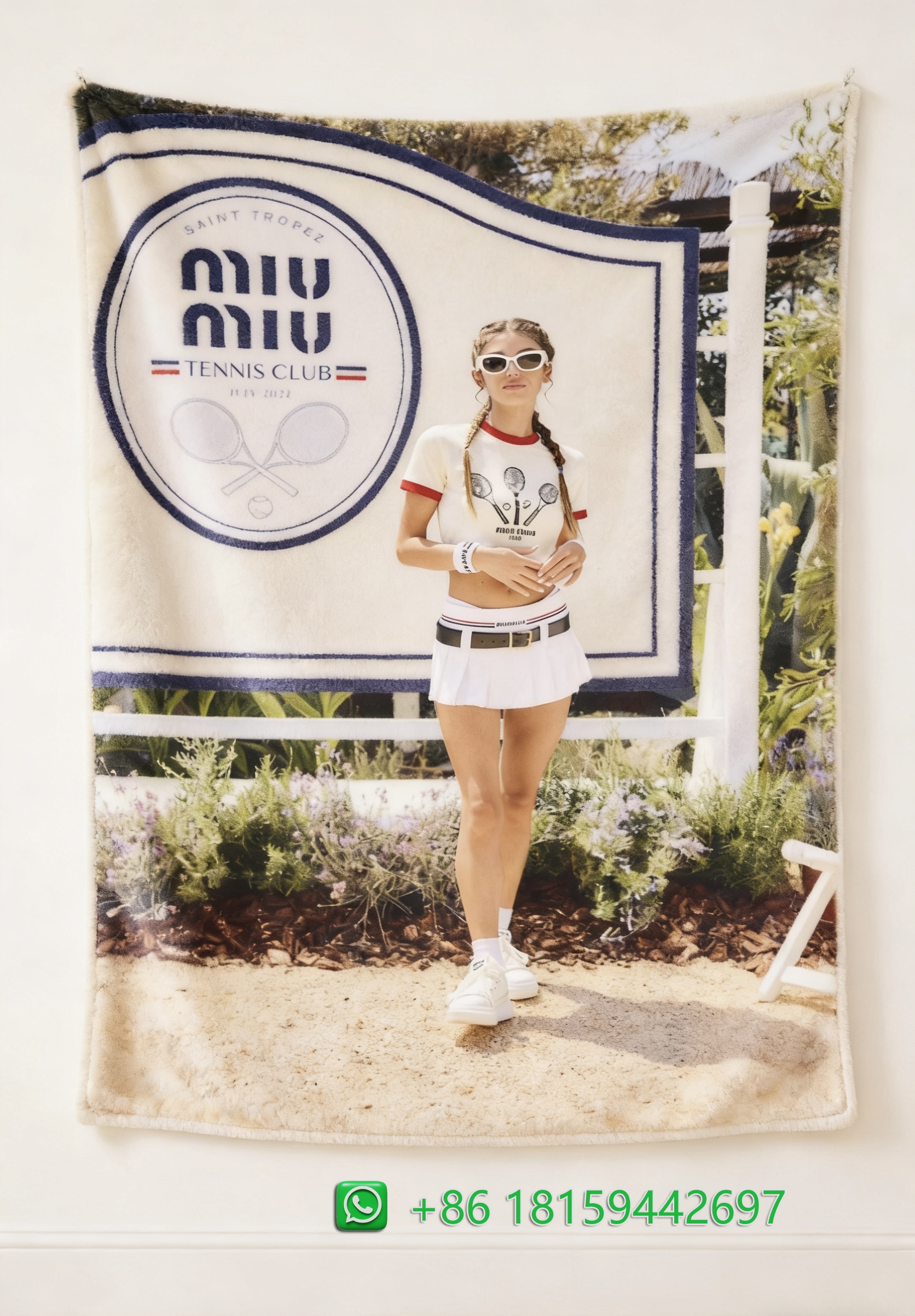 Miumiu Throw Blankets